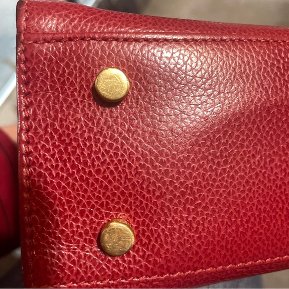 Vintage Coach Madison Biltmore Italy 4417 Top Handle Red. - Picture 9 of 16